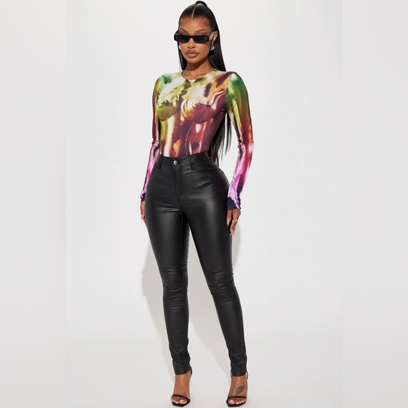 Sammie High Rise Pants - Black - Picture 1 of 5